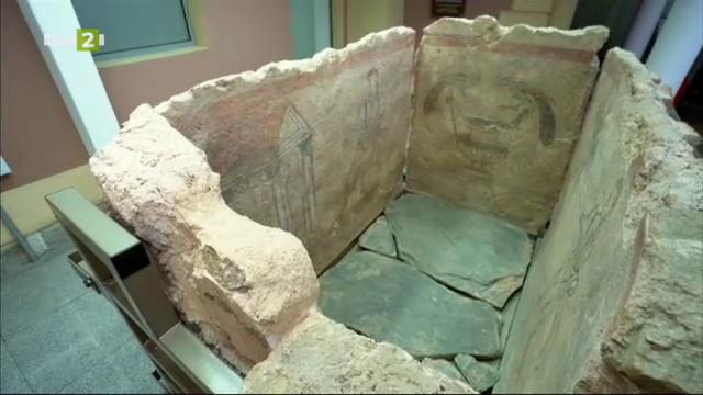 Раннохристиянска гробница в Археологическия музей в Пловдив
