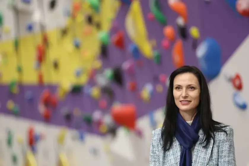 Deputy PM Mariya Gabriel opened the new climbing gym 'Balkan' in Sofia