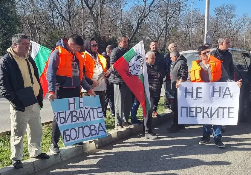Protest of fishermen and hoteliers in Varna against wind farms (photos)