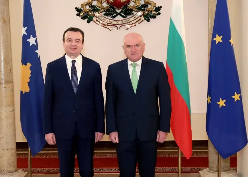 Bulgaria's caretaker PM Dimitar Glavchev met with Kosovo PM Albin Kurti