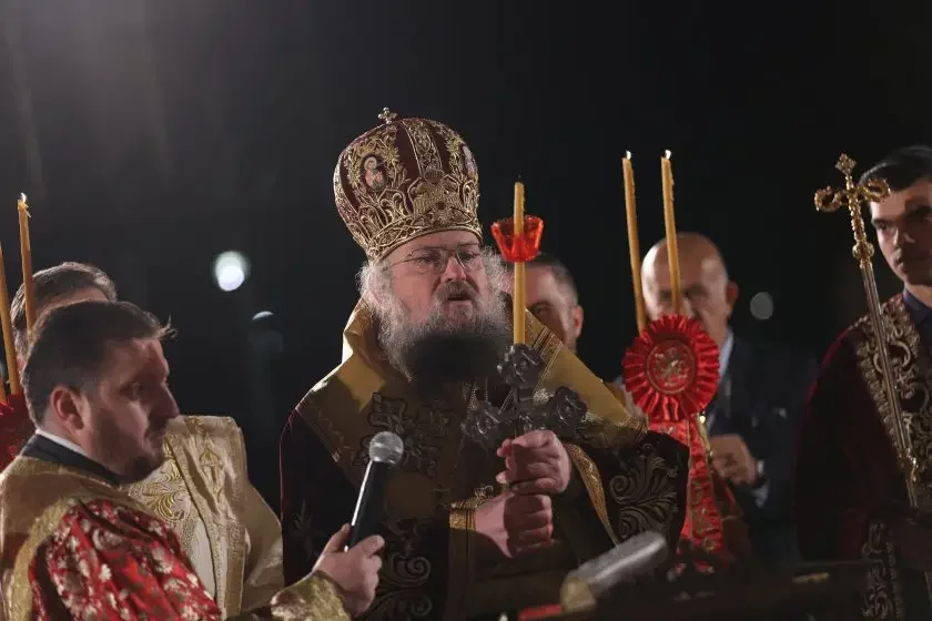 Metropolitan Gregory of Vratsa led the Easter Service in Alexander Nevsky Cathedral