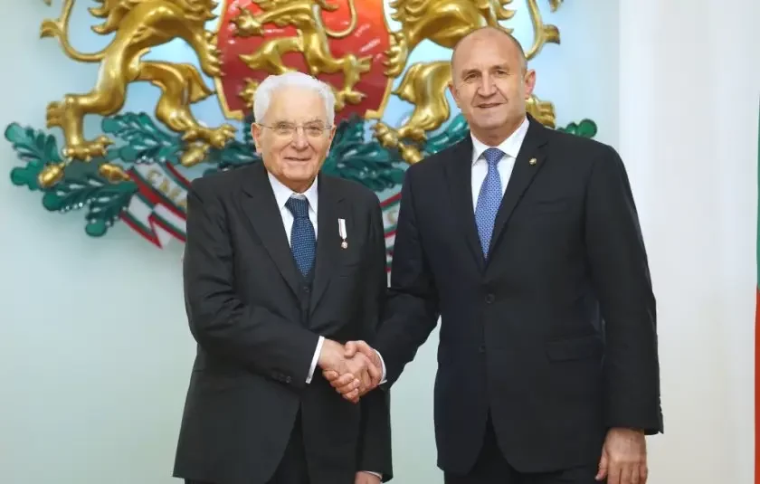 The President of Italy is on a visit to Bulgaria