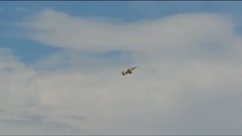 Footage of the last minutes before the fatal military aircraft crash near Graf Ignatievo air base