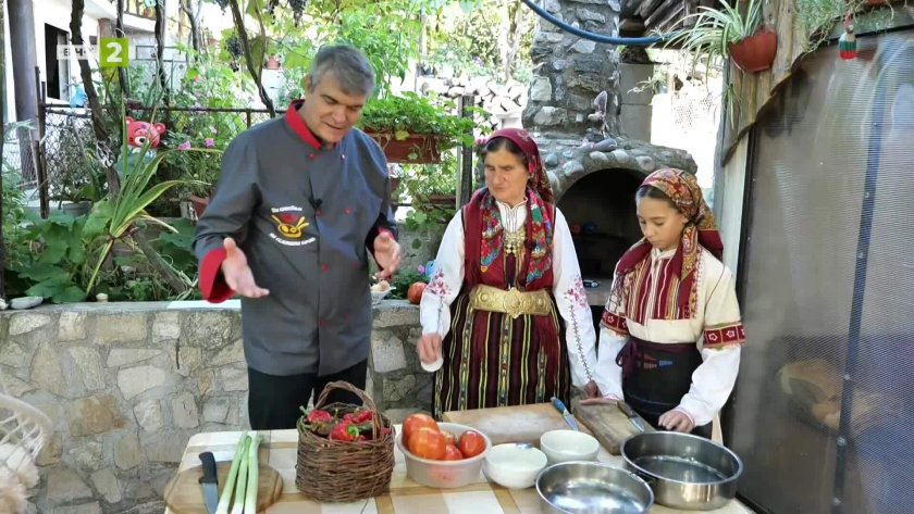 Есенна пърженица и чорба с матен праз от с. Брежани