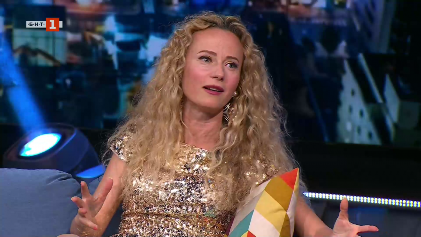 Деси Добрева и Карлос Насар във "Вечерното шоу"