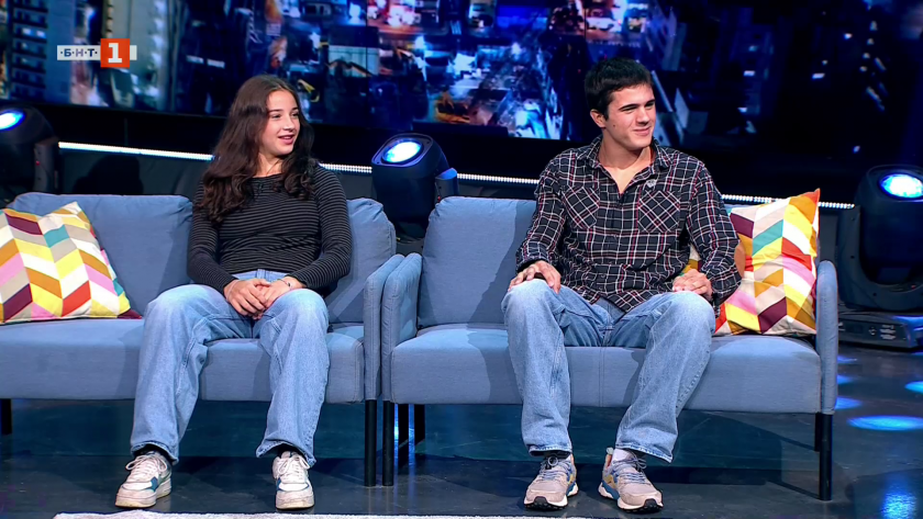 Тервел и Малена Замфирови и Йордан Камджалов във "Вечерното шоу"