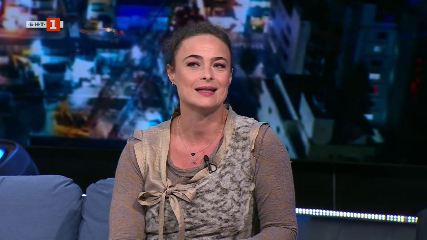 Йоана Буковска и Вениамин във "Вечерното шоу"