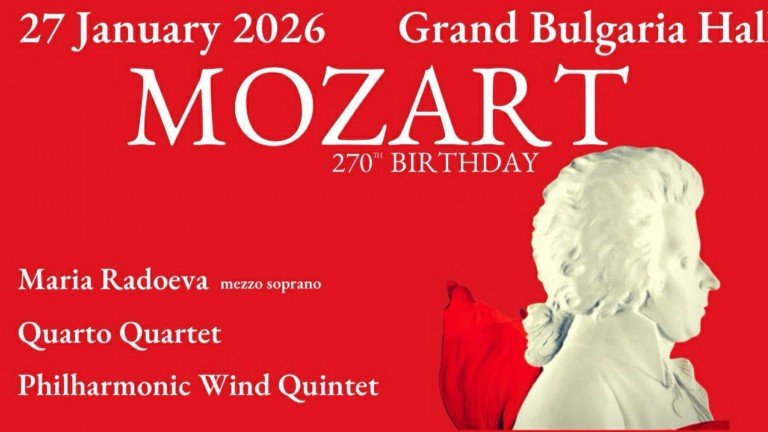 Празничен концерт &bdquo;270 години Моцарт&ldquo;, 26.01.2026
