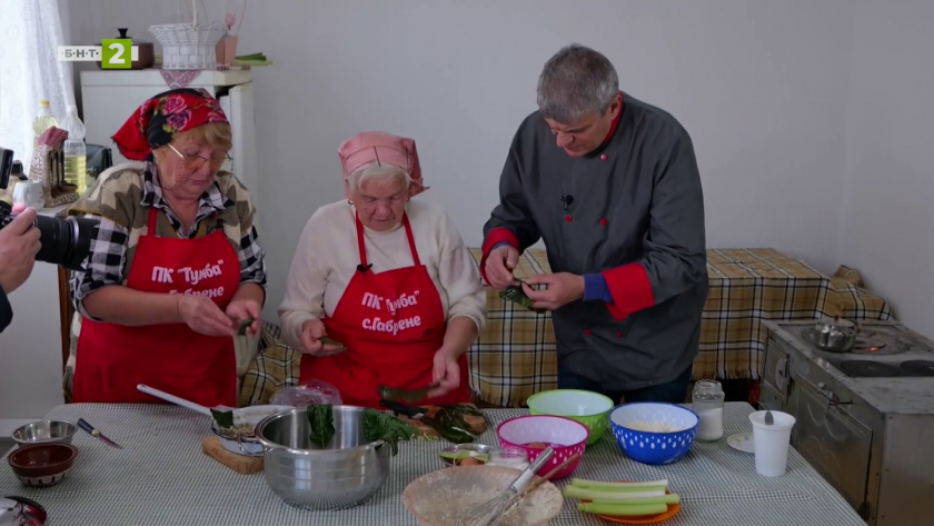 Сарми с листа от бутима и млечник от петричкото село Габрене