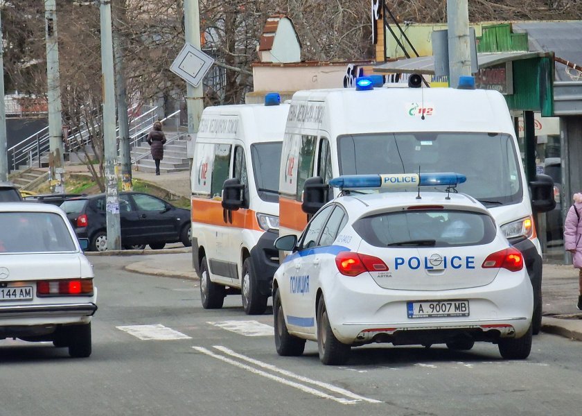 Burgas'da ambulans şof&ouml;rlerinden protesto