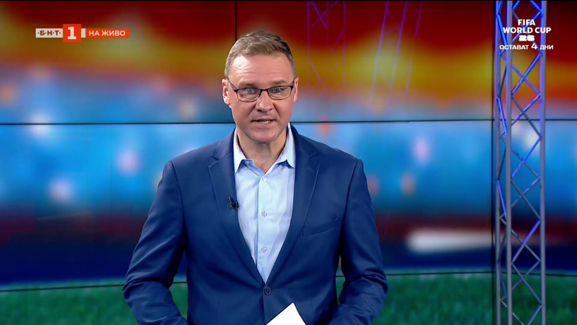 Валери Божинов, Павел Колев, Стилиян Петров, Весела Лечева и Божидар Саръбоюков в &bdquo;Арена спорт&ldquo;