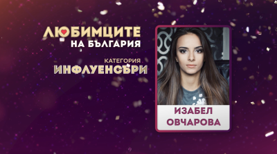 Изабел Овчарова е най-обичаният български инфлуенсър според зрителите на БНТ
