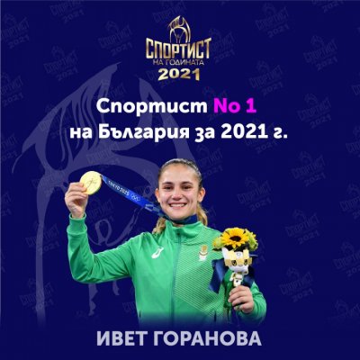 Ивет Горанова е Спортист №1 на България за 2021 година