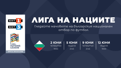БНТ придоби правата за излъчване на всички мачове на българския национален отбор по футбол до 2026 г