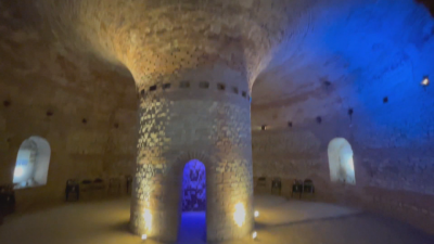 New light and sound system in the Thracian Dome Tomb in the coastal town of Pomorie