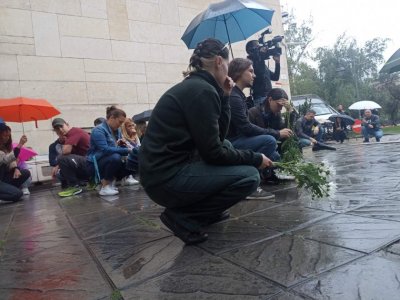 With a minute of silence protesters honoured the memory of the boy killed on a pedestrian crossing in Sofia