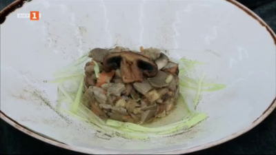 Терин с три вида гъби и супа с есенни гъби
