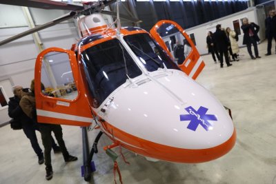Bulgaria's first air ambulance helicopter was officially presented (pictures)