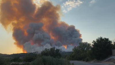Овладян ли е огънят край Воден и застрашена ли е българската бразда от пожарите в Гърция