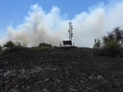 Wildfire in Sakar Mountain near Svilengrad contained