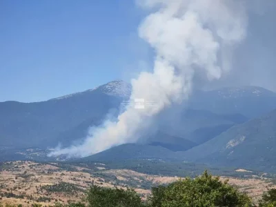 Four houses burned down in massive fire in the village of Senokos