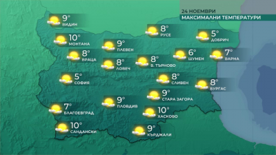 Температури до минус 10 градуса тази сутрин