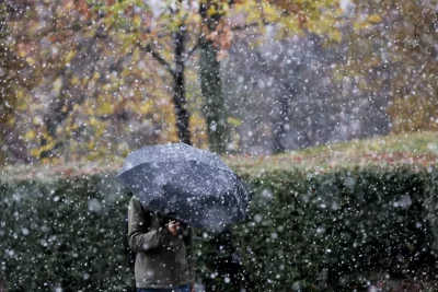 First snow of the season fell in lower areas of the country