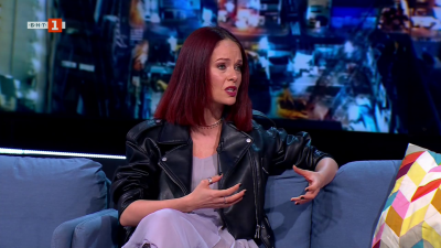 Боряна Граматикова и Мариян Стефанов във "Вечерното шоу"