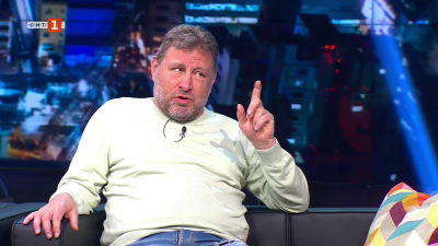 Вили Вуцов и стилист Капанов във "Вечерното шоу"