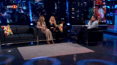 Юлияна Дончева, Деси Моралес и Георги Златарев във "Вечерното шоу"