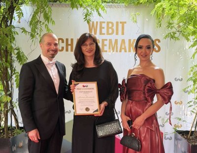 Генералният директор на БНТ Милена Милотинова получи признание като WEBIT Changemaker &ndash; носител на промяната