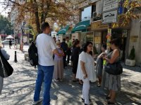 Staff of a Rehabilitation Hospital protest in front of the Ministry of Health over salary dues