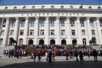 Prosecutors staged a silent protest against proposed closure of specialised courts and specialised Prosecutor’s offices