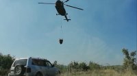 Battle against wildfire near Elshitsa continues, two helicopters join the fire fighting efforts