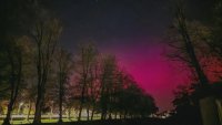 The Northern Lights that lit up Bulgaria's sky in red hue were also seen from Central and Western Europe