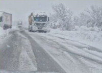 Military helped to clear snow from roads in Veliko Turnovo