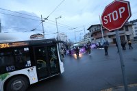 Protest by public trasport workers in Sofia causes rush hour traffic disruptions