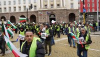 Agricultural producers and farm animal breeders protest in the centre of Sofia